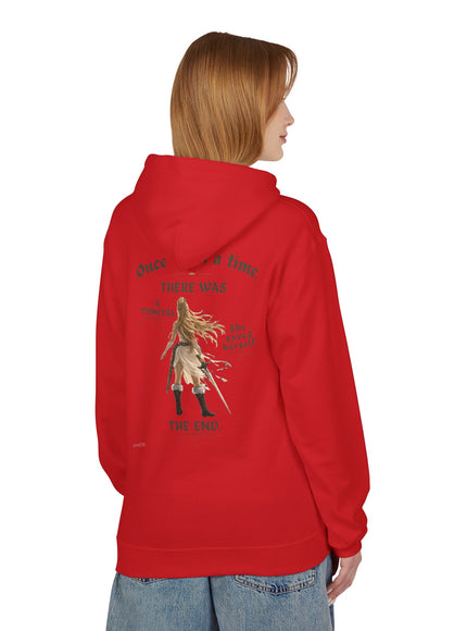 "She Saved Herself V1" (Ink both sides) Unisex Midweight Softstyle Fleece Hoodie
