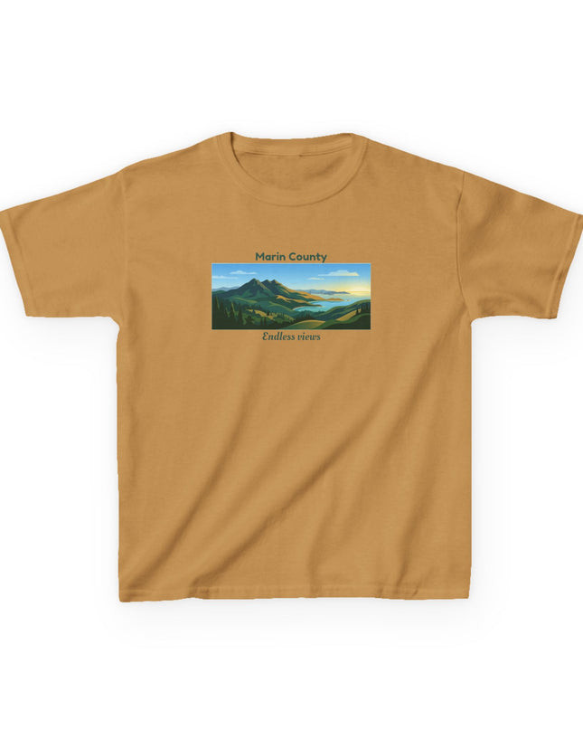 "Marin County - Endless Views" Kids Heavy Cotton Tee