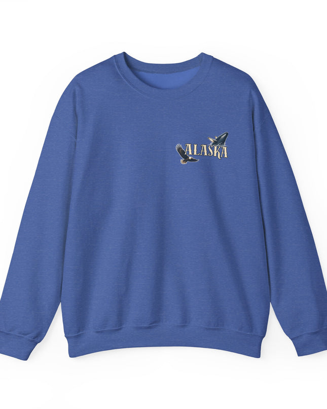 "Alaska" (Ink front and back) Unisex Heavy Blend Crewneck Sweatshirt