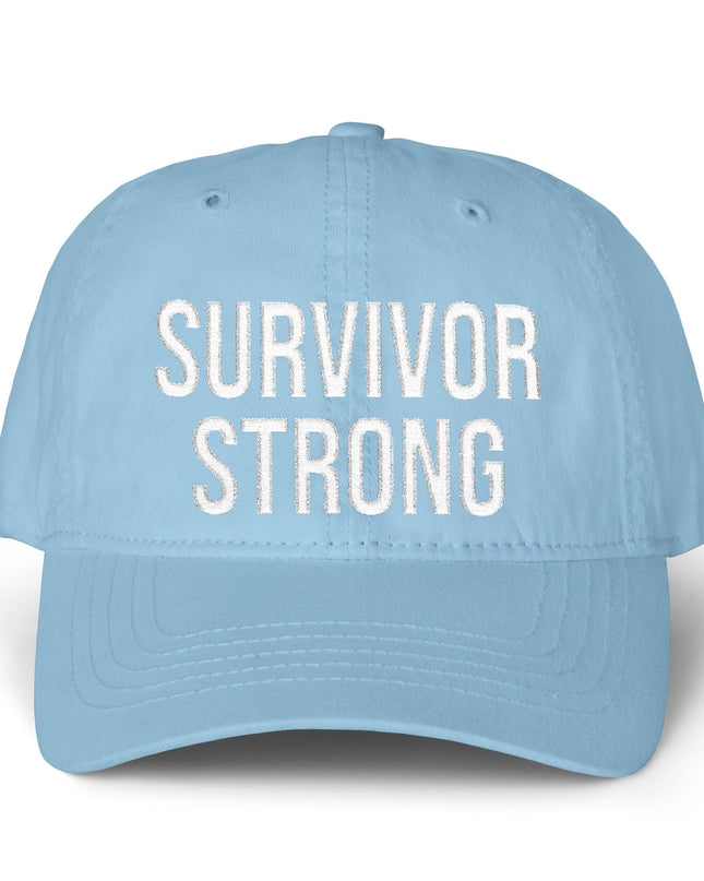 "Survivor Strong" Women's Pigment-Dyed Cap with Fashion Undervisor (Embroidery)
