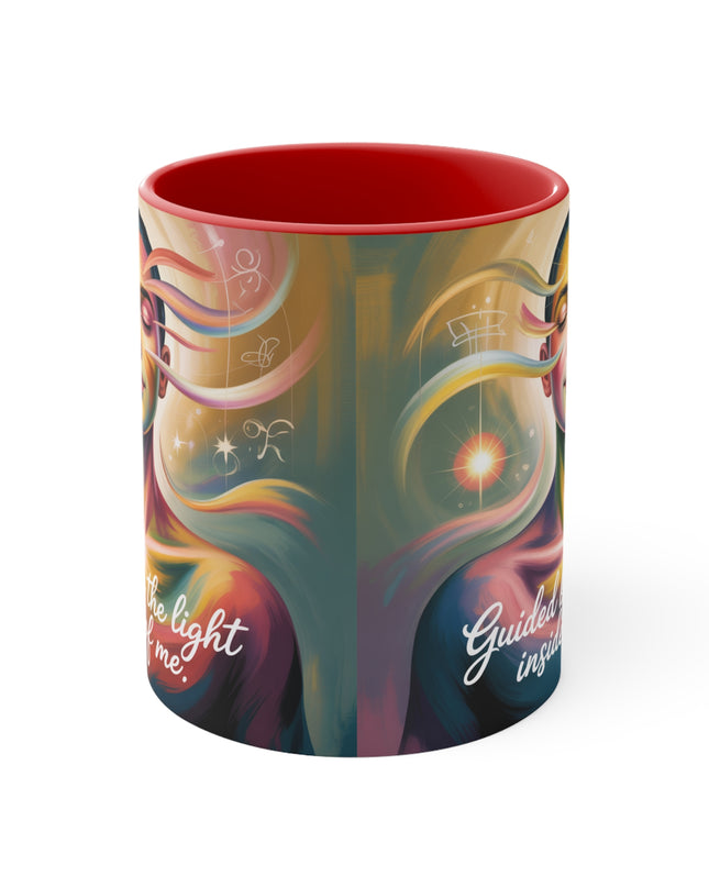 "Guided by the Light Inside Me" Accent Mug