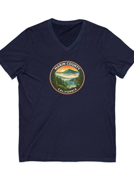 "Above the fog" Unisex Jersey Short Sleeve V-Neck Tee