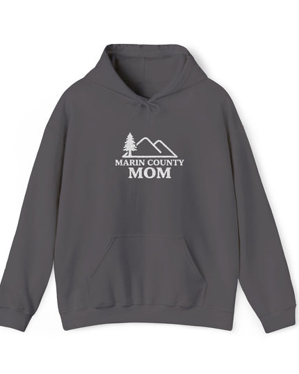 "Marin County Mom" Embroidered Unisex Heavy Blend Hooded Sweatshirt