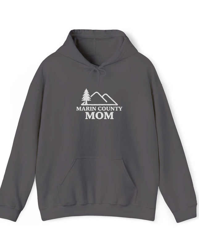 "Marin County Mom" Embroidered Unisex Heavy Blend Hooded Sweatshirt