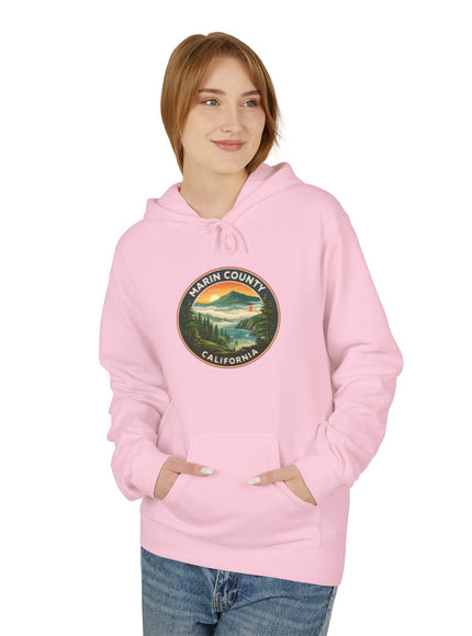 "Marin County, Above the Fog- no text" Unisex Midweight Softstyle Fleece Hoodie