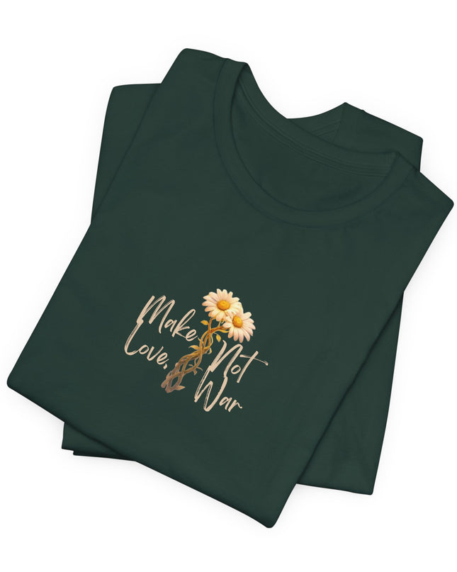 "Make Love, Not War" Unisex Jersey Short Sleeve Tee