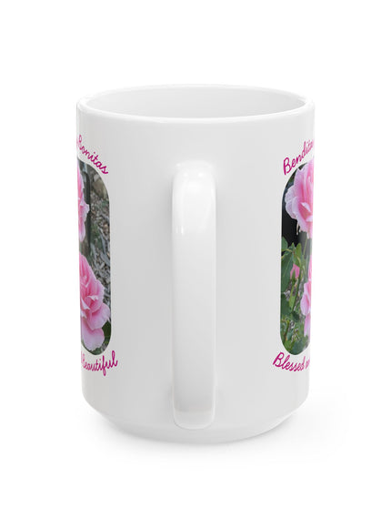"Blessed and Beautiful" Ceramic Mug, (11oz, 15oz)