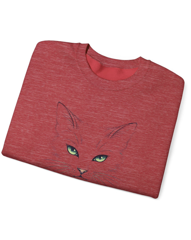 "Cat Face Sketch" Unisex Adult Sweatshirt