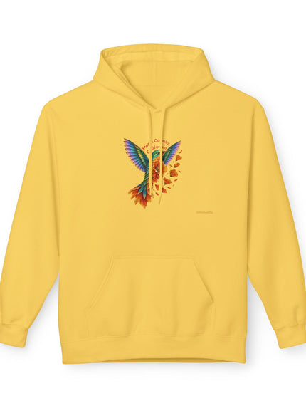 "Hummingbird and Poppies" Unisex Midweight Softstyle Fleece Hoodie
