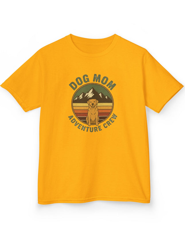 "Dog Mom Adventure Crew" Kids Heavy Cotton Tee