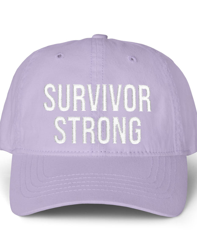 "Survivor Strong" Women's Pigment-Dyed Cap with Fashion Undervisor (Embroidery)