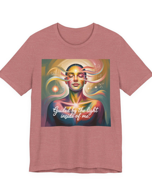 "Guided by the Light Inside of Me" Unisex Jersey Short Sleeve Tee