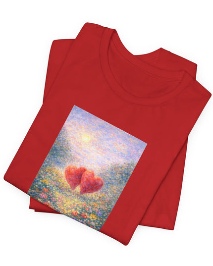 "Valentine's Day - Monet Style" Unisex Jersey Short Sleeve Tee