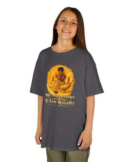 "My Mother Says I am Royalty" Kids Heavy Cotton Tee