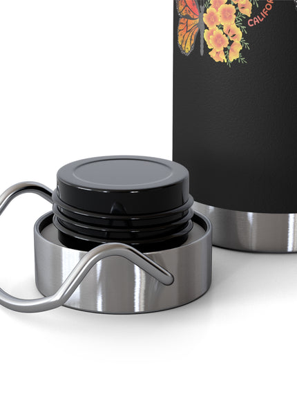 "Butterflies and Poppies Marin County, California" Copper Vacuum Insulated Bottle, 22oz