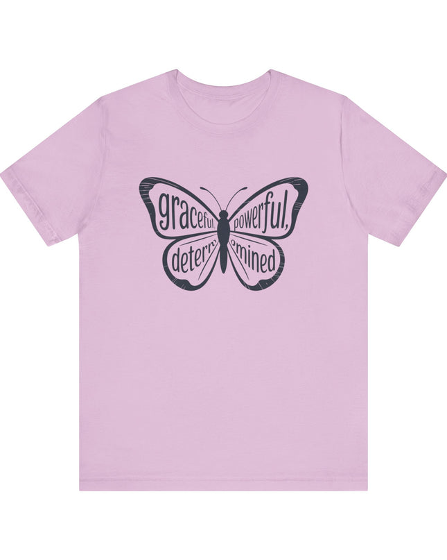 "Butterfly with Words" Unisex Jersey Short Sleeve Tee