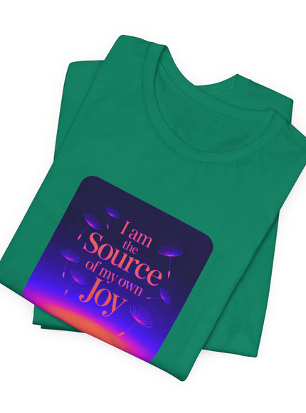"I Am the Source of my Own Joy, (Energy for Success)" Women's and Men's Jersey Short Sleeve Tee