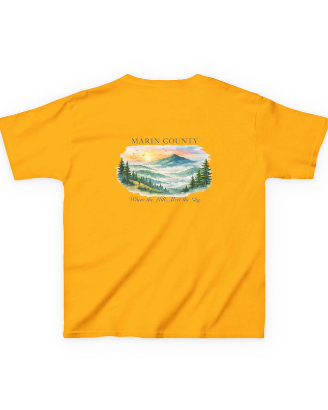"Marin County, Where the Hills Meet the Sky" Kids Heavy Cotton Tee