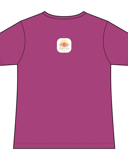 "Fairy Rose" Women's Relaxed Jersey Short Sleeve V-Neck Tee