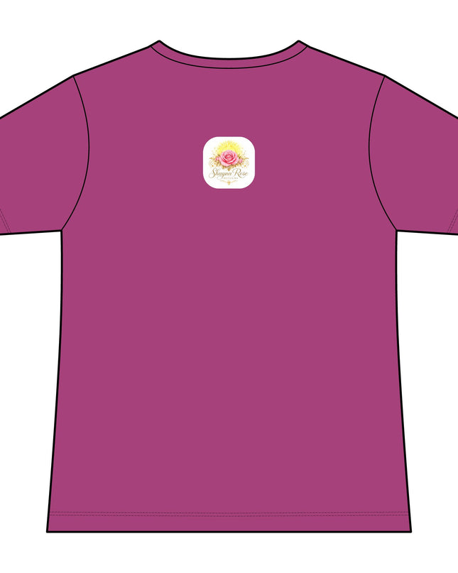 "Fairy Rose" Women's Relaxed Jersey Short Sleeve V-Neck Tee