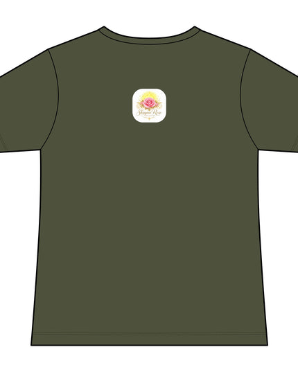 "Fairy Rose" Women's Relaxed Jersey Short Sleeve V-Neck Tee