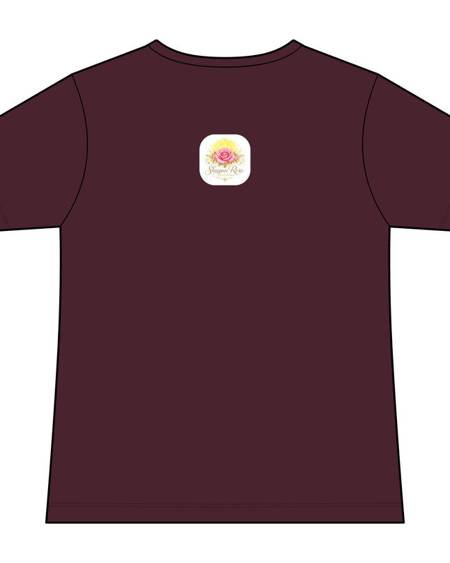 "Fairy Rose" Women's Relaxed Jersey Short Sleeve V-Neck Tee