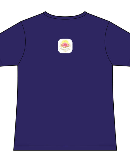 "Fairy Rose" Women's Relaxed Jersey Short Sleeve V-Neck Tee