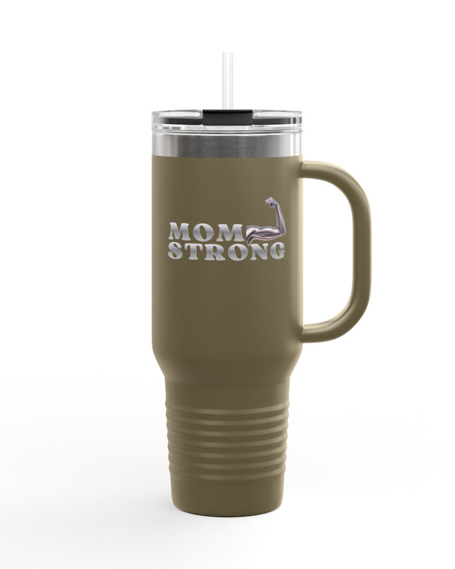 "Mom Strong" Insulated Travel Mug, 40oz
