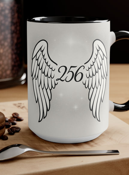 "Celestial Angel Wings 256" Accent Mug