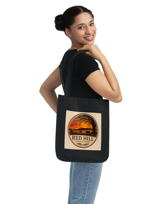 "Red Hill Sunset Farms Organic Canvas Tote Bag