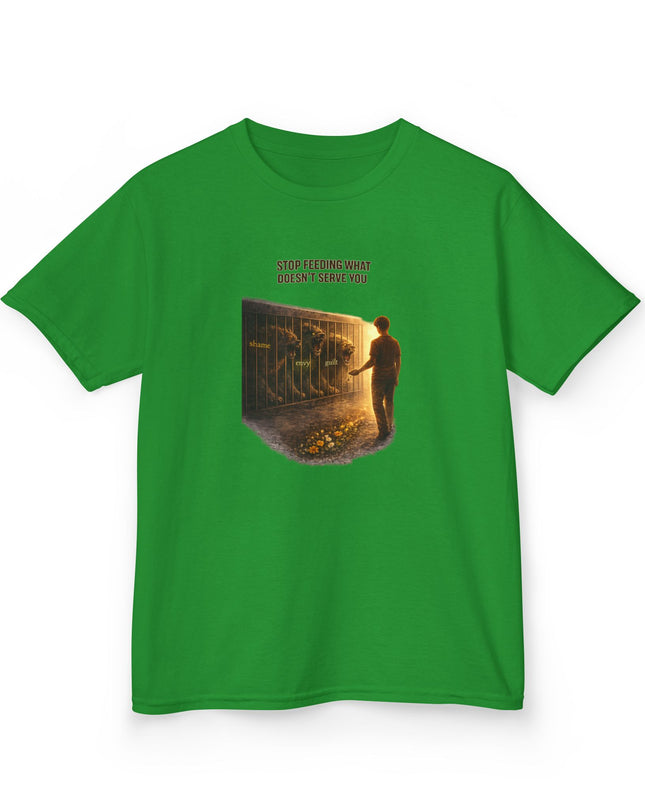 "Stop Feeding What Doesn't Serve You" Kids Heavy Cotton Tee