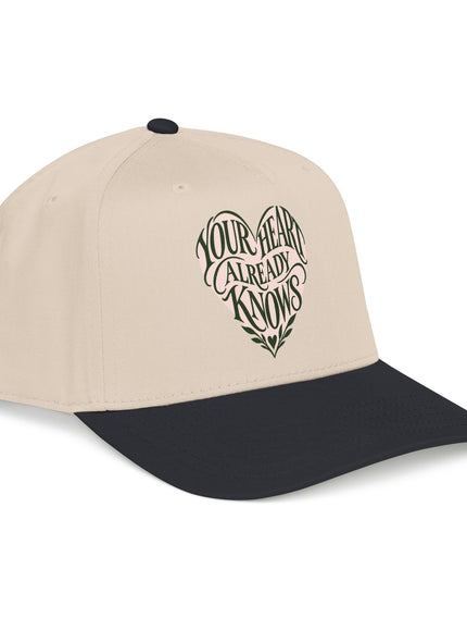 "Your Heart Already Knows" Mid Profile Baseball Cap