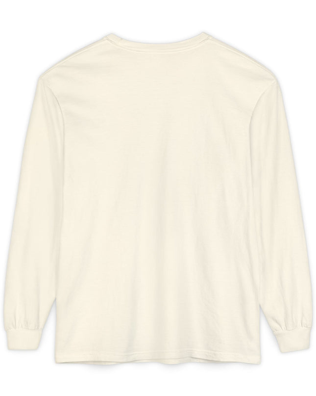 "Stop Feeding What Doesn't Serve You" Unisex Garment-dyed Long Sleeve T-Shirt