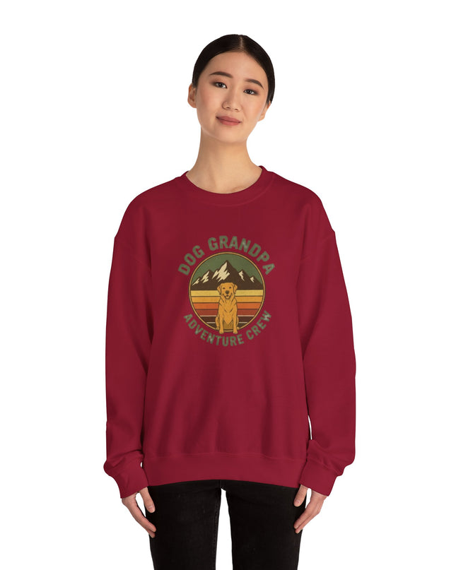 "Dog Grandpa Adventure Crew" Unisex Adult Sweatshirt