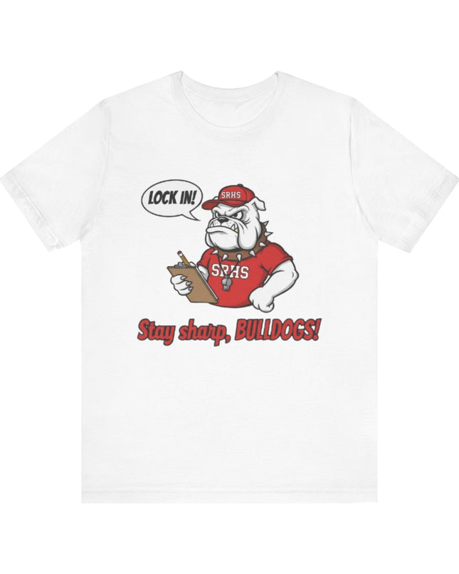 "Lock in, Stay Sharp" Unisex Jersey Short Sleeve Tee