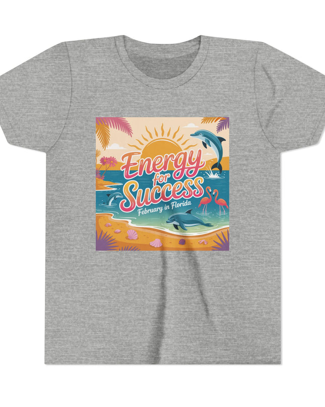 "February in Florida, Energy for Success" Youth Short Sleeve Tee