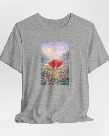 "Valentine's Day - Monet Style" Unisex Jersey Short Sleeve Tee