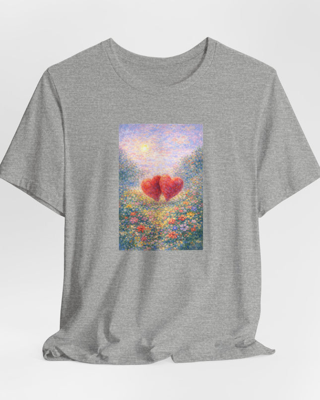 "Valentine's Day - Monet Style" Unisex Jersey Short Sleeve Tee