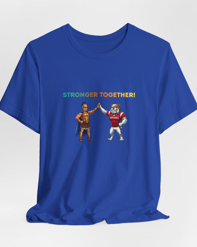 "Stronger Together SR and TL Mascots" Unisex Jersey Short Sleeve Tee