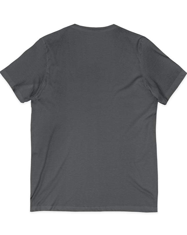 "Day 256 (not blinking black cat)" Unisex Jersey Short Sleeve V-Neck Tee