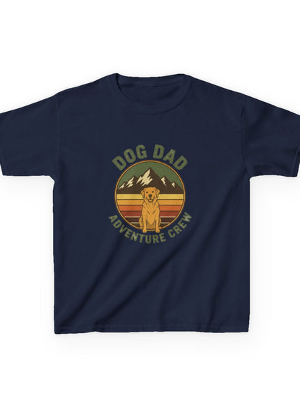 "Dog Dad Adventure Crew" Kids Heavy Cotton Tee