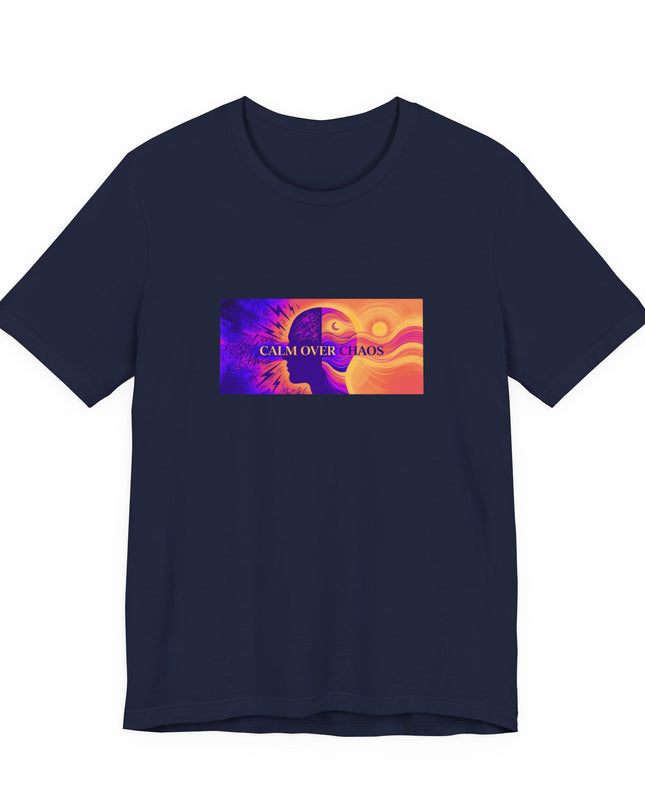 "Calm Over Chaos- Vivid" Unisex Jersey Short Sleeve Tee