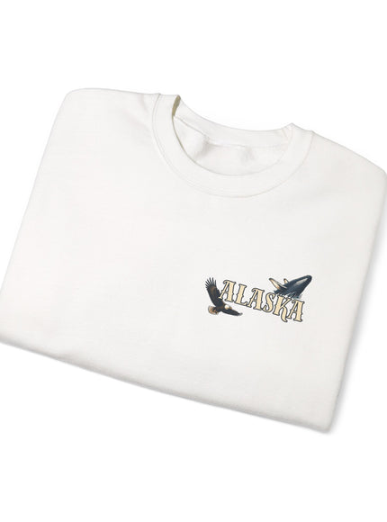 "Alaska" (Ink front and back) Unisex Heavy Blend Crewneck Sweatshirt