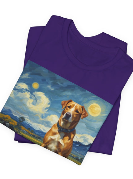 "Dog - Vincent van Gogh Style" V.1 Unisex Jersey Short Sleeve Tee