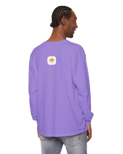 "Happy Valentine's Day" Unisex Garment-dyed Long Sleeve T-Shirt