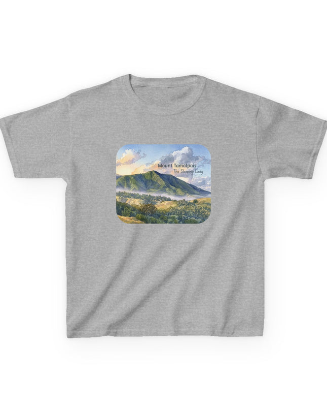 "Mount Tamalpais, the Sleeping Lady" Kids Heavy Cotton Tee