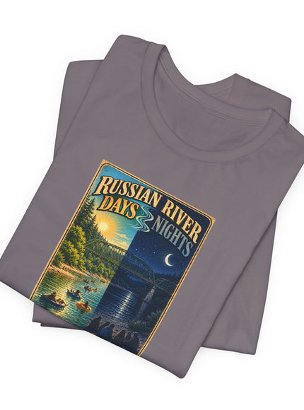 "Russian River Days, Russian River Nights" Unisex Jersey Short Sleeve Tee