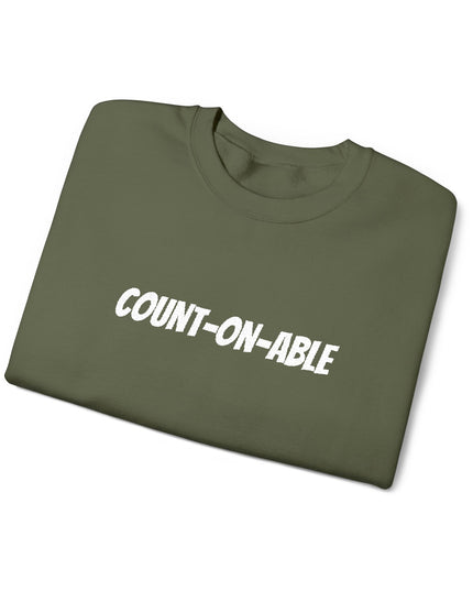 "Count-on-able" Unisex Embroidered Sweatshirt