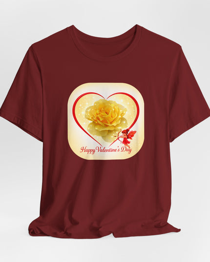 "Happy Valentine's Day" Unisex Jersey Short Sleeve Tee