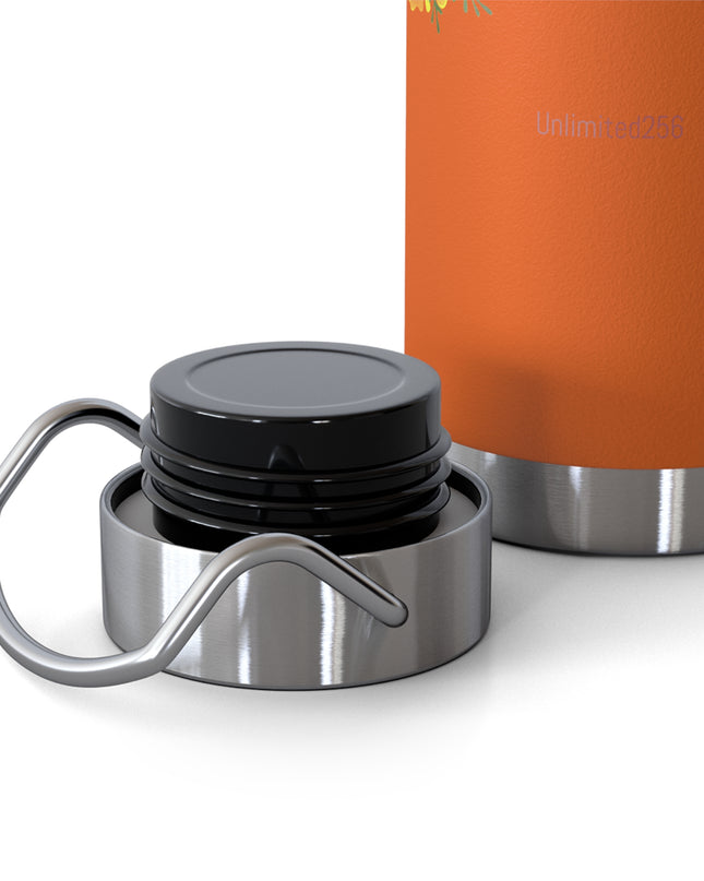 "Butterflies and Poppies Marin County, California" Copper Vacuum Insulated Bottle, 22oz